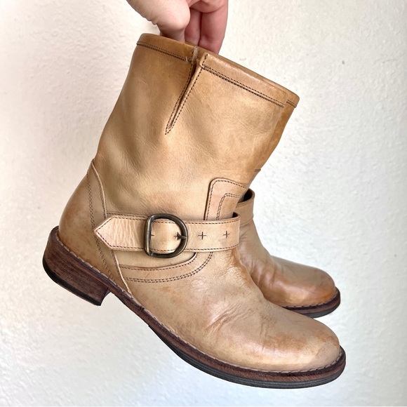 FIORENTINI + BAKER Eternity Eli Leather Zip Half Calf Moto Boots - Picture 14 of 14